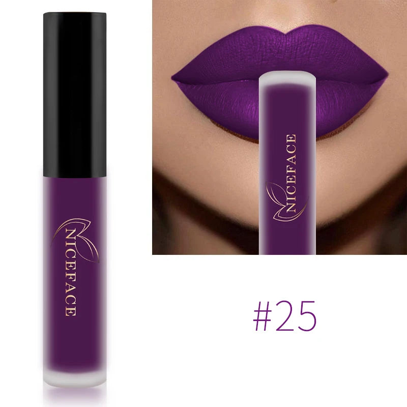 NICEFACE Nude Liquid Lipsticks, Waterproof