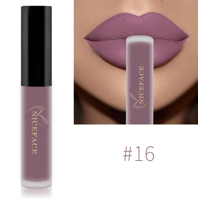 NICEFACE Nude Liquid Lipsticks, Waterproof