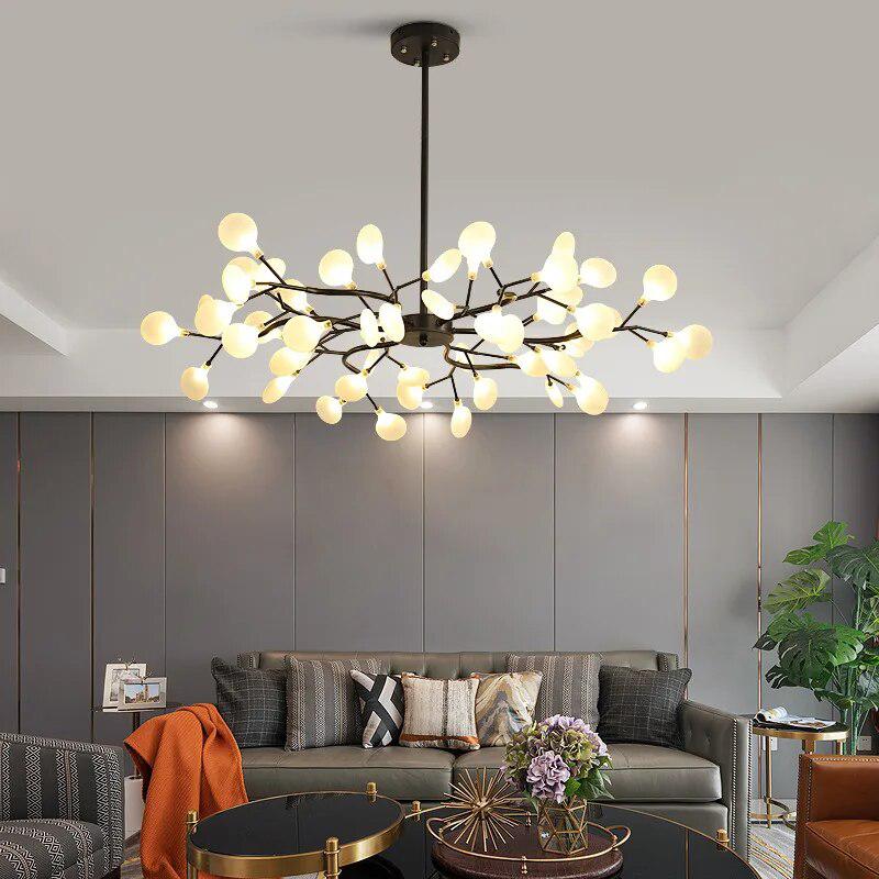 Modern LED Pendant lights Gold Black tree branch Chandeliers room decor Bedroom Dining Living Room Luster Lamp Home Decoration-Arlik interiors