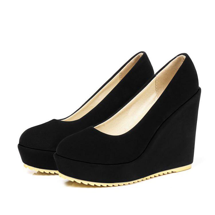 Women Wedge Suade Shoes-Shoes-Bennys Beauty World