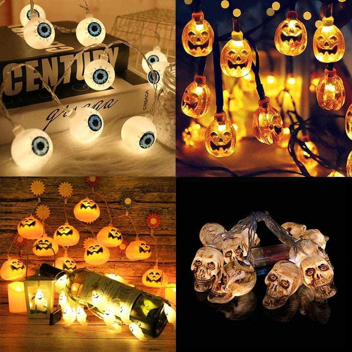 Halloween Pumpkin Ghost Skeletons Bat Spider Led Light BENNYS 