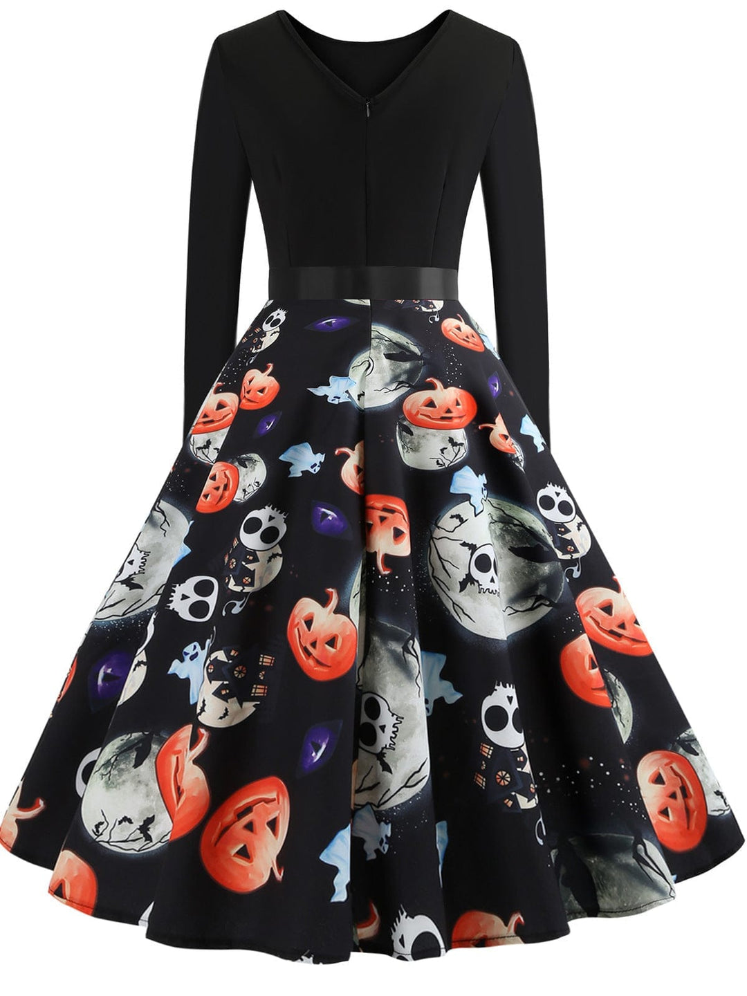 Halloween Round Neck Swing Dress BENNYS 