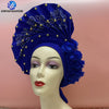 Handmade Beautiful Sinya Auto Gele Headtie Soft Light Ladies Turban Cap For Party Occasion High Quality Material BENNYS 