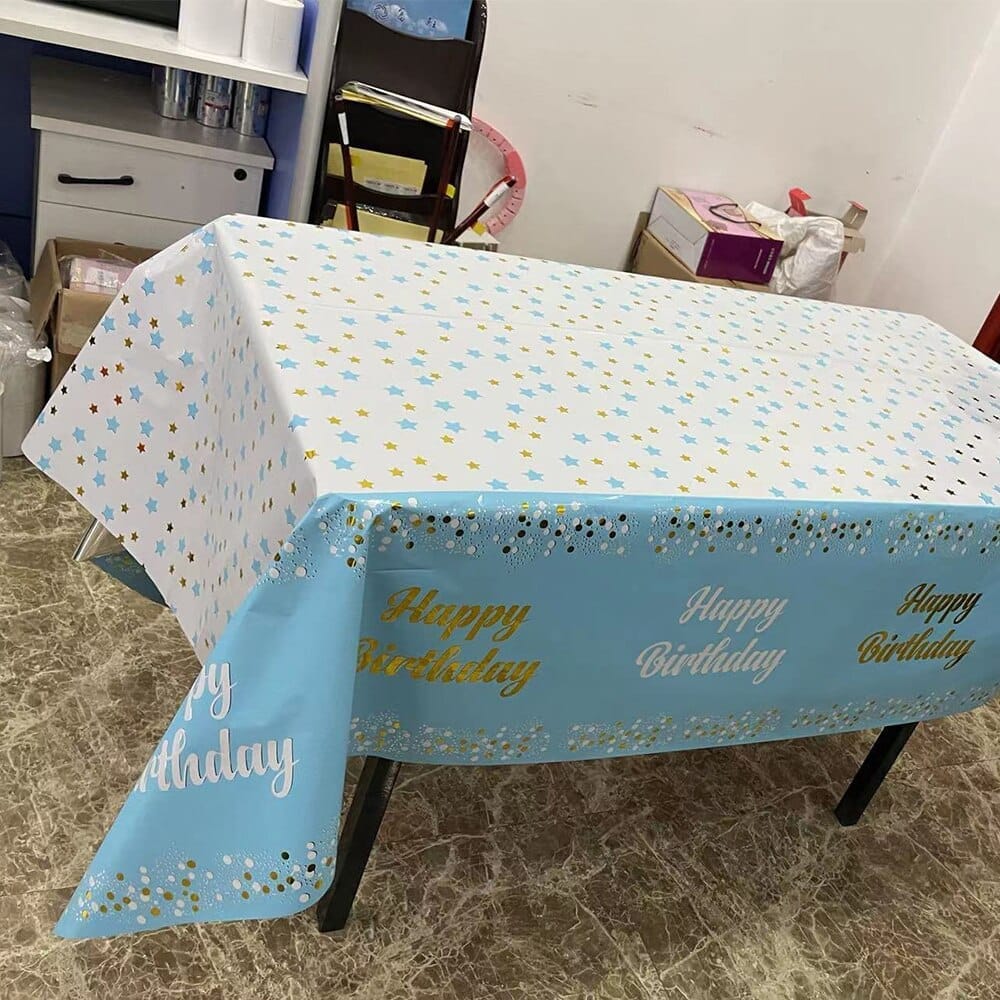 Happy Birthday Party Tablecloth Birthday Party Dining Decorations BENNYS 