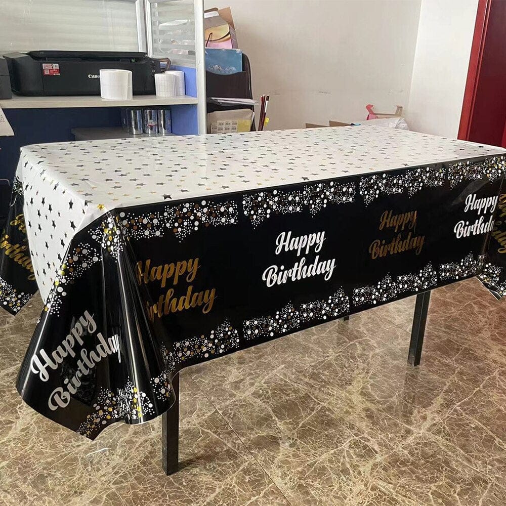 Happy Birthday Party Tablecloth Birthday Party Dining Decorations BENNYS 