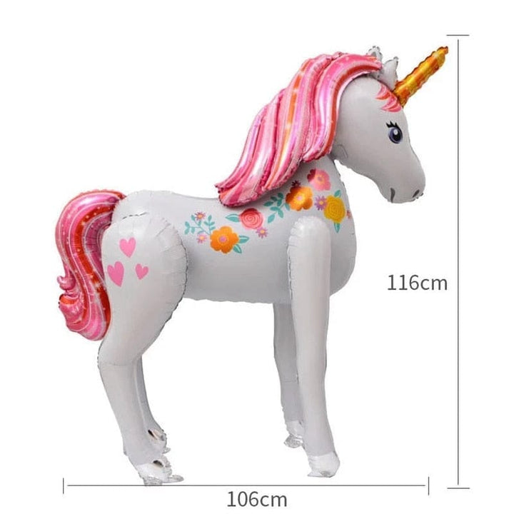 Happy Birthday Unicorn Foil Balloons Figures BENNYS 