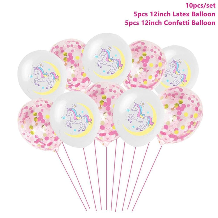 Happy Birthday Unicorn Foil Balloons Figures BENNYS 