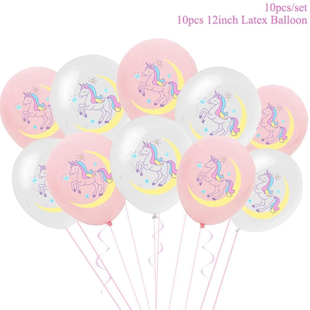 Happy Birthday Unicorn Foil Balloons Figures BENNYS 