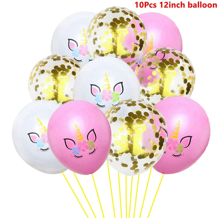 Happy Birthday Unicorn Foil Balloons Figures BENNYS 