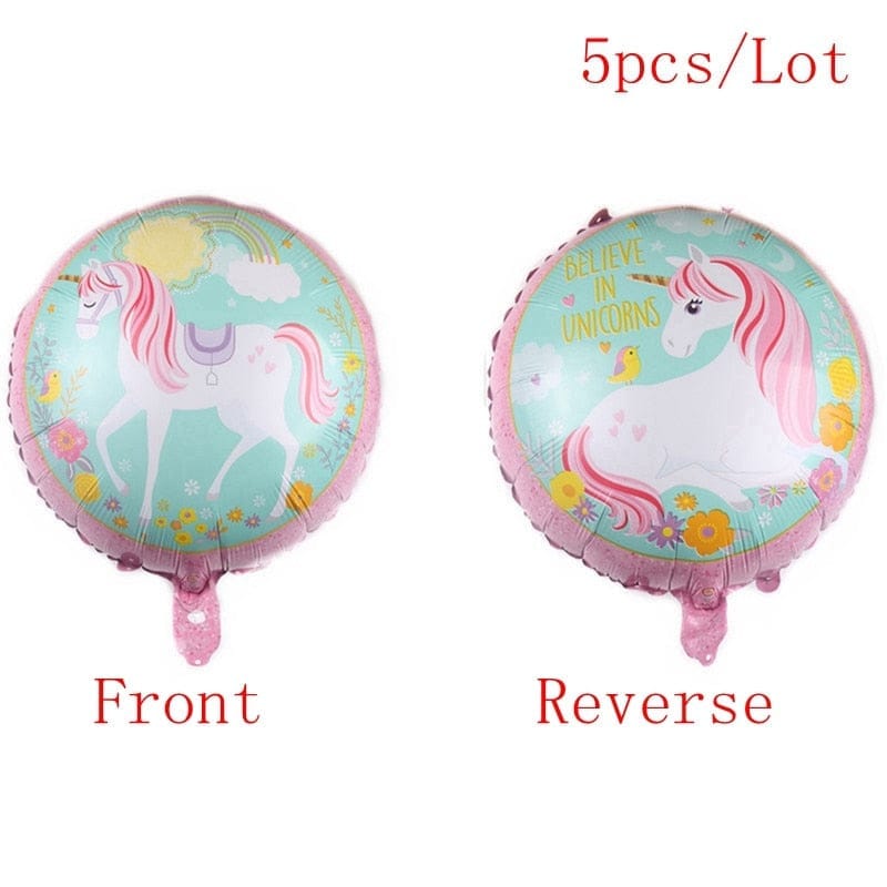 Happy Birthday Unicorn Foil Balloons Figures BENNYS 