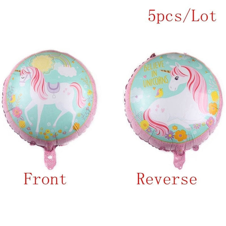 Happy Birthday Unicorn Foil Balloons Figures BENNYS 