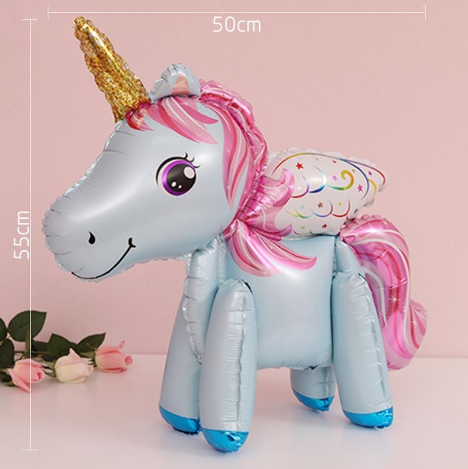 Happy Birthday Unicorn Foil Balloons Figures BENNYS 