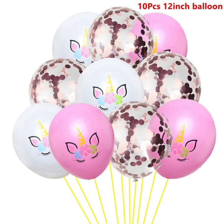Happy Birthday Unicorn Foil Balloons Figures BENNYS 