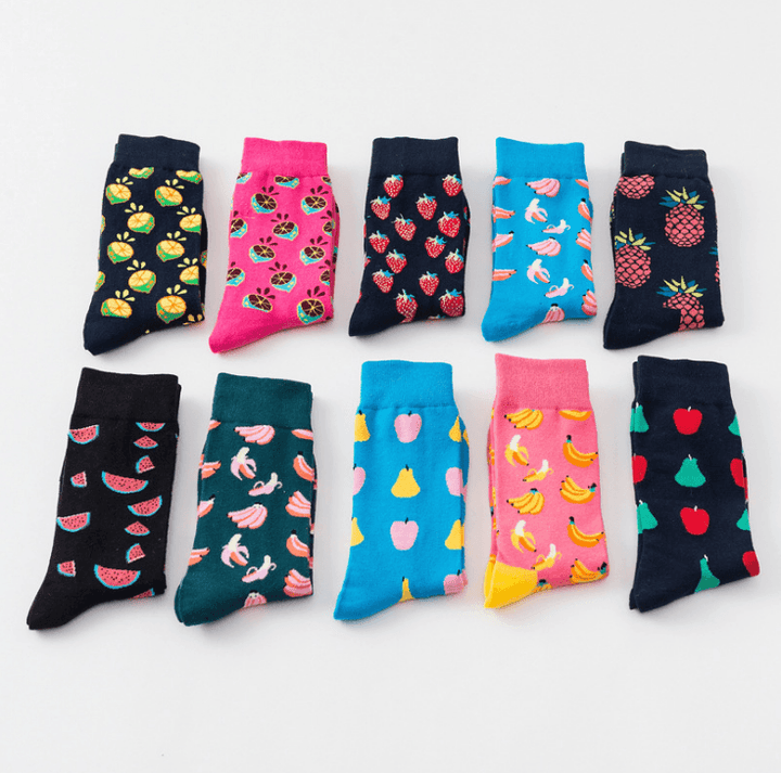 Happy tube socks fruit banana men's and women's socks BENNYS 