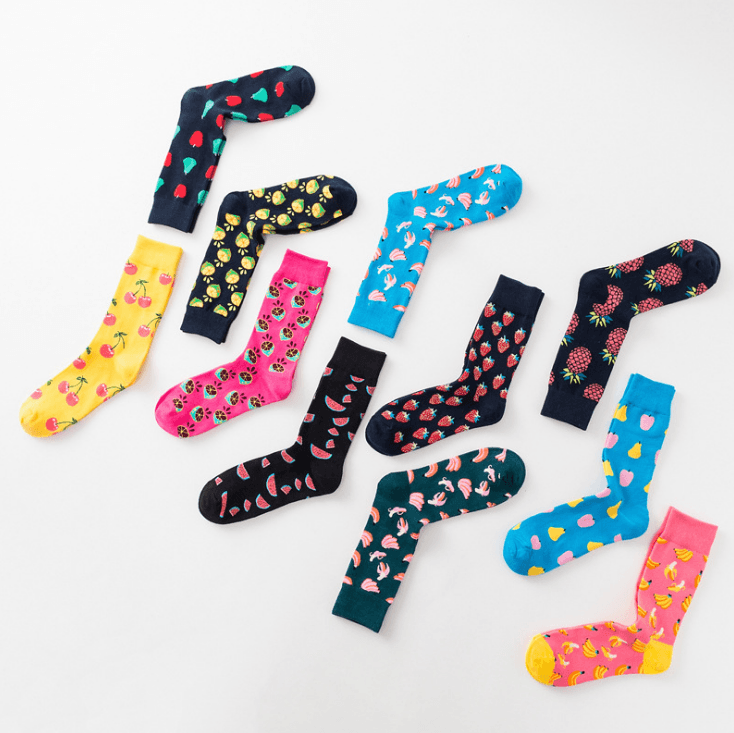 Happy tube socks fruit banana men's and women's socks BENNYS 