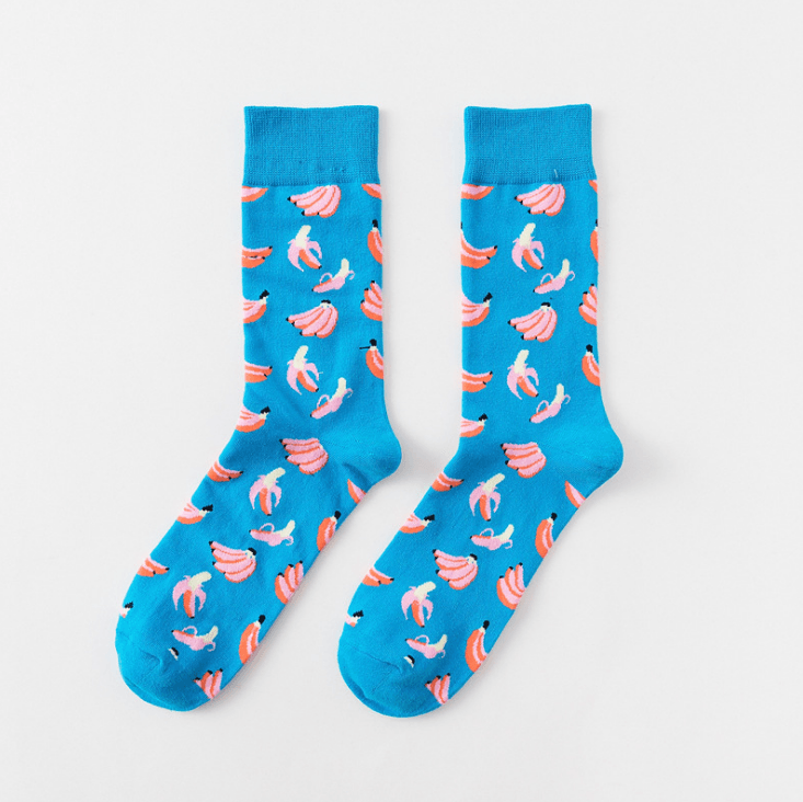 Happy tube socks fruit banana men's and women's socks BENNYS 