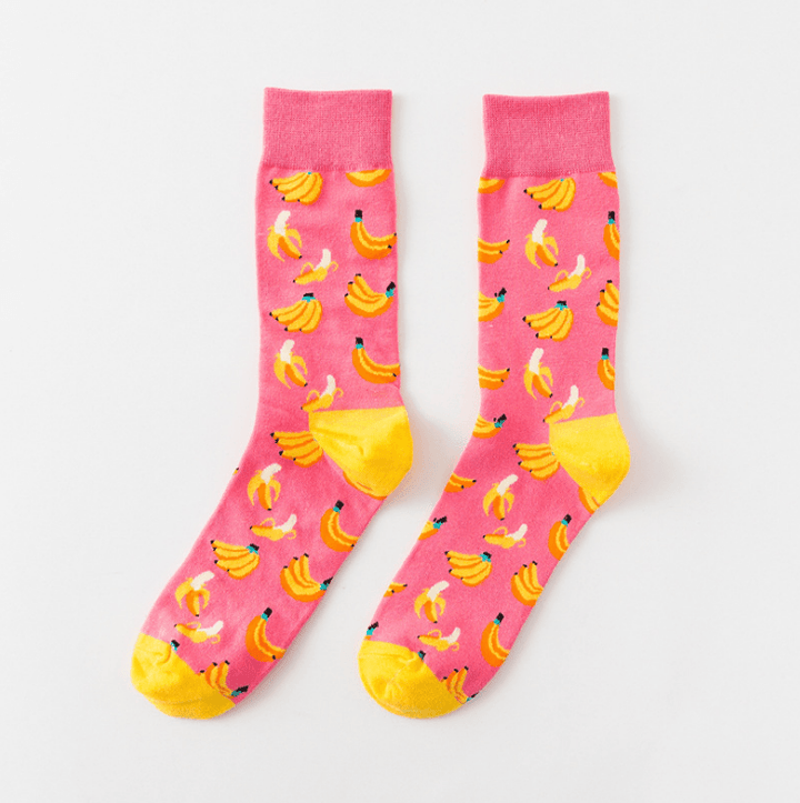 Happy tube socks fruit banana men's and women's socks BENNYS 