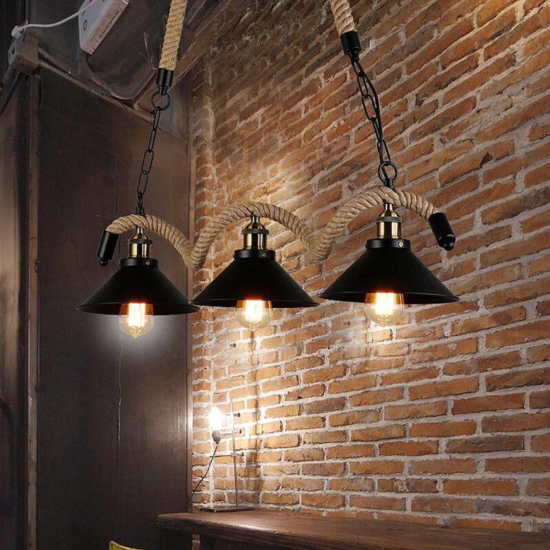 Rustic pendant lights Indoor Lamp-Light Fixtures-Arlik interiors