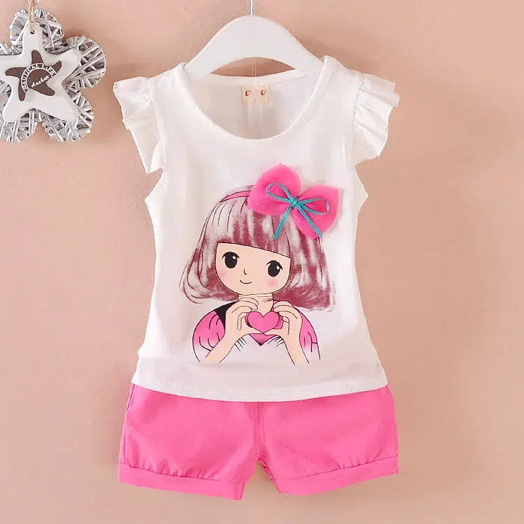 Summer Fashion Baby Girl Clothes Children Cartoon Sportswear-Baby-Bennys Beauty World