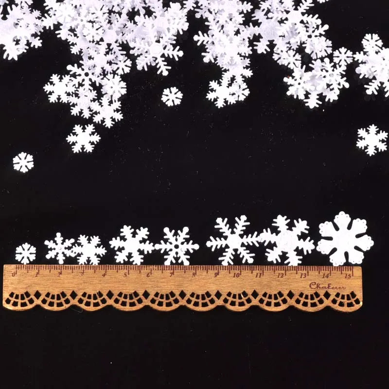 White Felt Snowflake Christmas Sticker