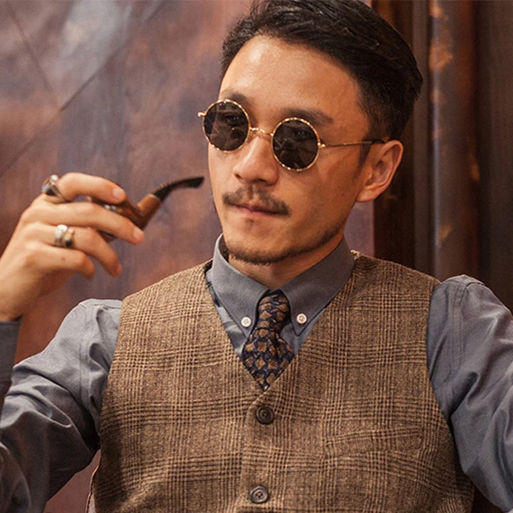 Retro Round Polarized Sunglasses | UV400 Metal Frame Unisex