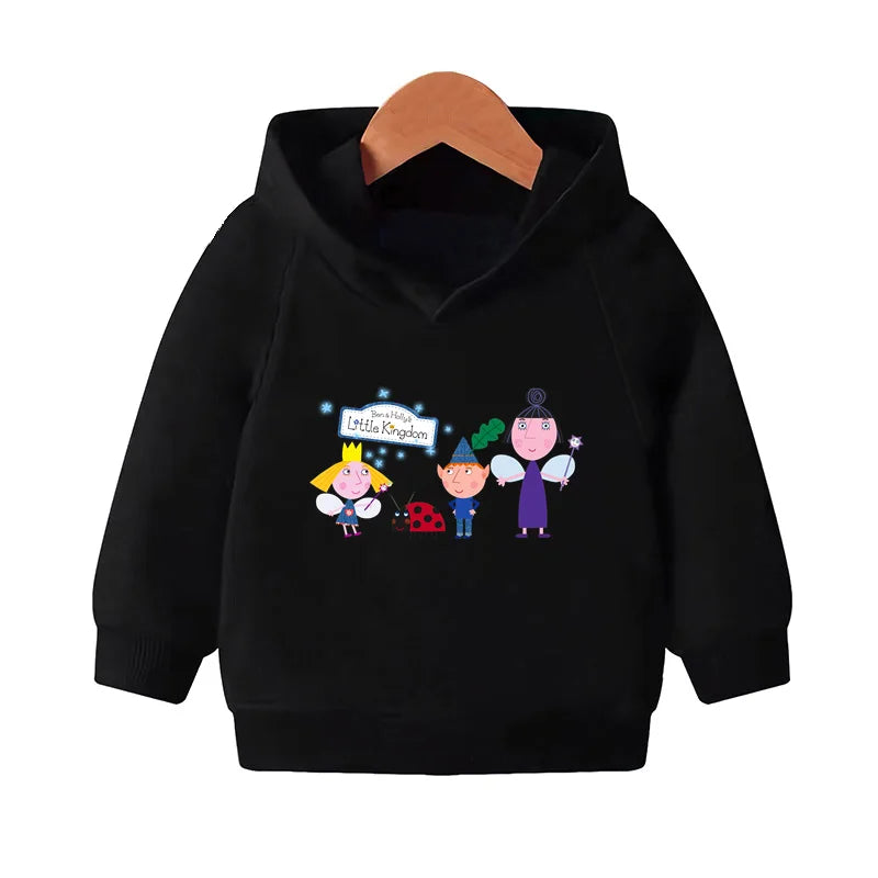 Kids Cartoon Print Pullover Hoodie