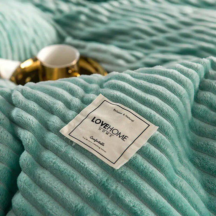 Velvet Duvet Cover for Winter Thick Warm housse de couette Single Double Queen King Comforter Cover Coral Fleece Quilt Covers-Arlik interiors