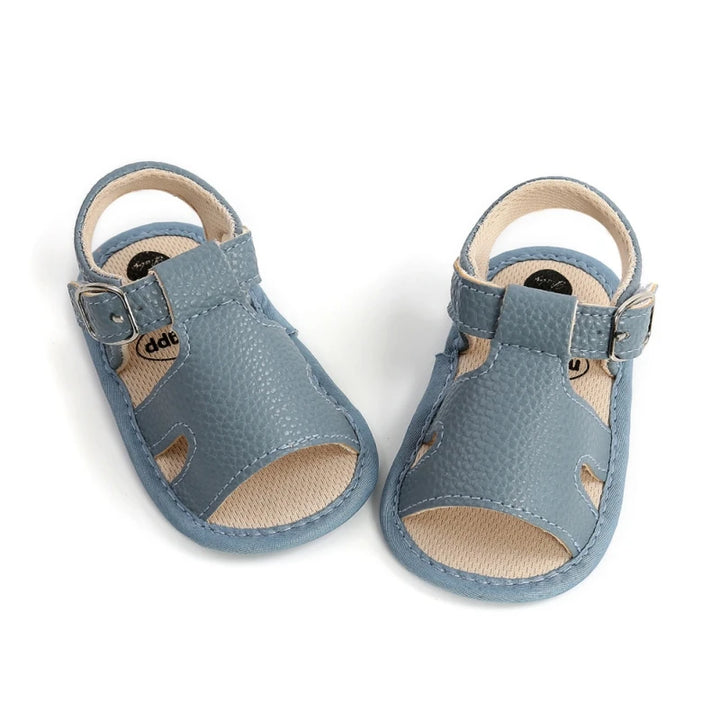 Cute Summer 1 Year Baby PU Breathable Soft Soled Sandals For Toddlers 0-18M