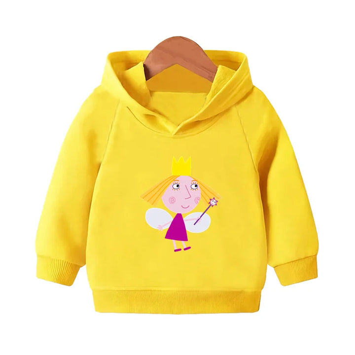 Kids Cartoon Print Pullover Hoodie