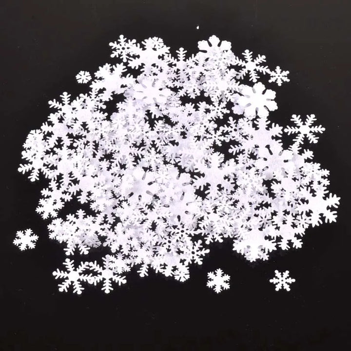 White Felt Snowflake Christmas Sticker