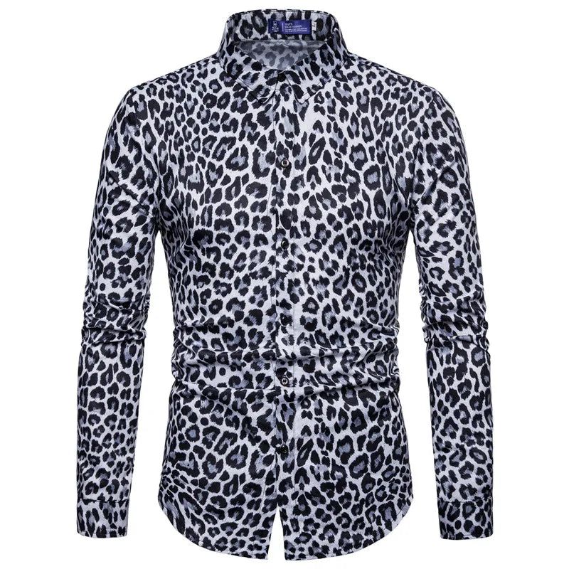 Men's Print High Quality Long Sleeve Shirt