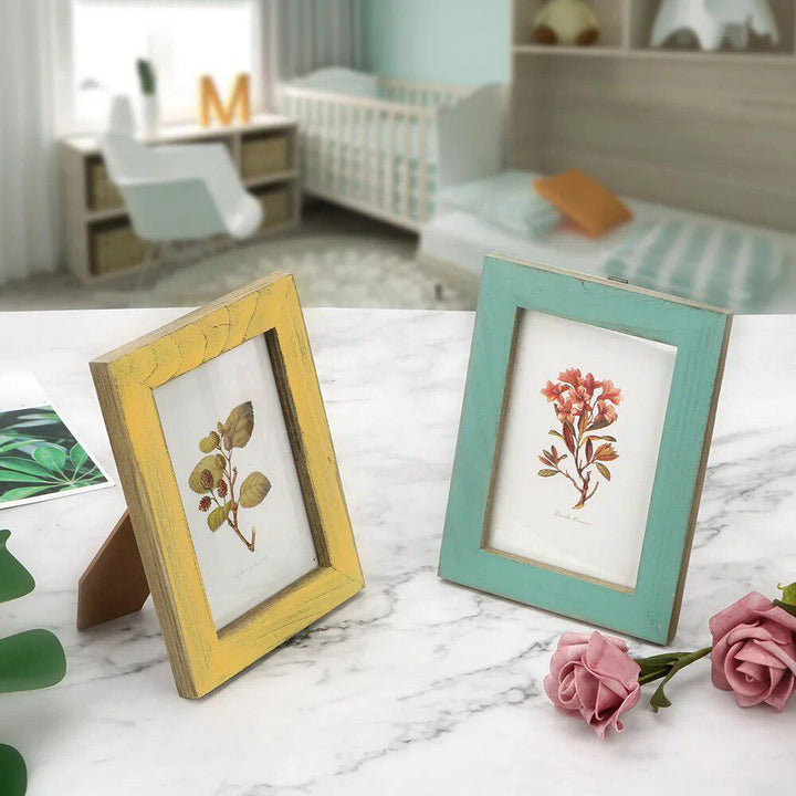 Wooden Wedding Couple Pictures Frames Home Decor 5 Colors Vintage Photo Frame Creative Gift-Arlik interiors