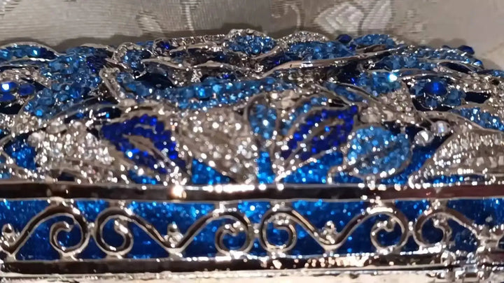 Crystal Rhinestone Evening Clutch Bag - Bennys Beauty World