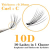 60 Clusters/box Cluster lashes Individual eyelashes extensio