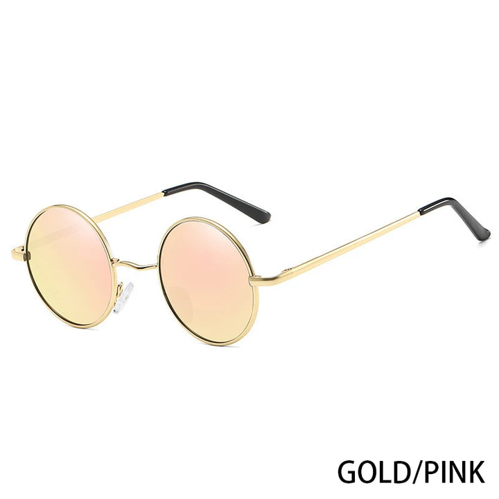 Retro Round Polarized Sunglasses | UV400 Metal Frame Unisex