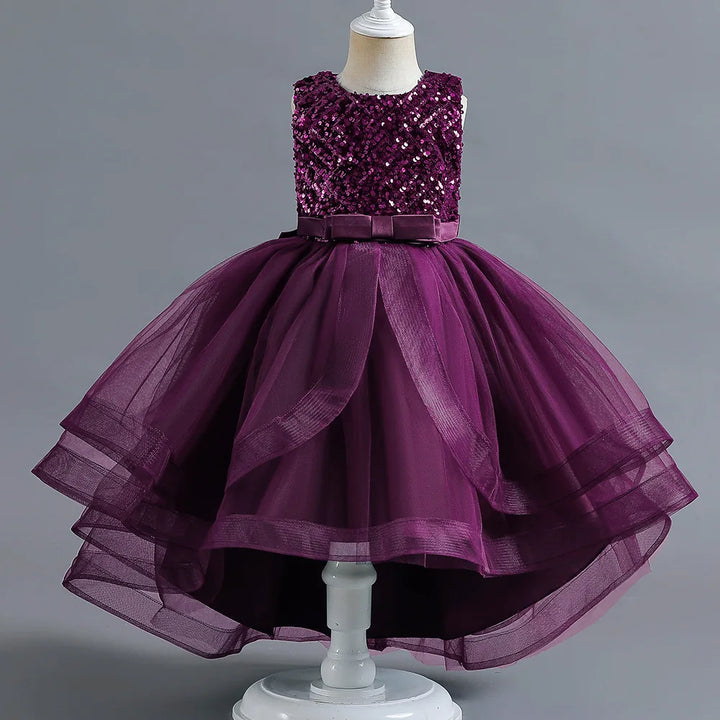Girls Princess Bow Dress – Tutu Ball Gown for Parties & Birthdays