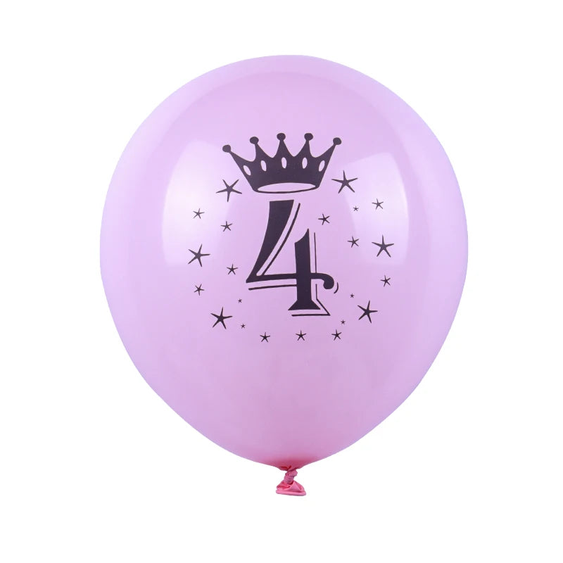 10pcs happy birthday balloons party decorations pink and blue balloons