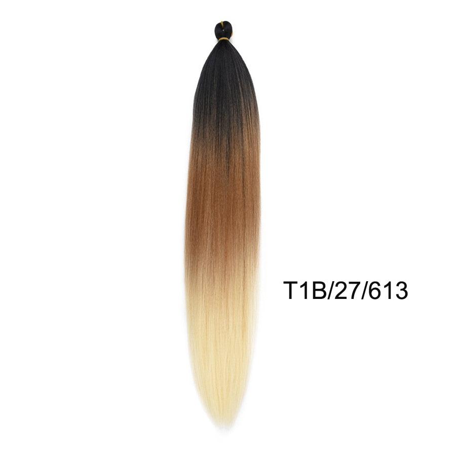 Synthetic Ombre Braids Extensions Senegal Twist Yaki Straight Crochet Hair-hair extensions-Bennys Beauty World