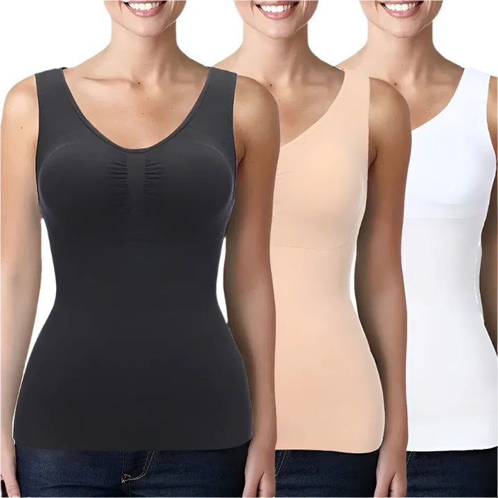 Women Cami Shaper with Built in Bra And Tummy Control