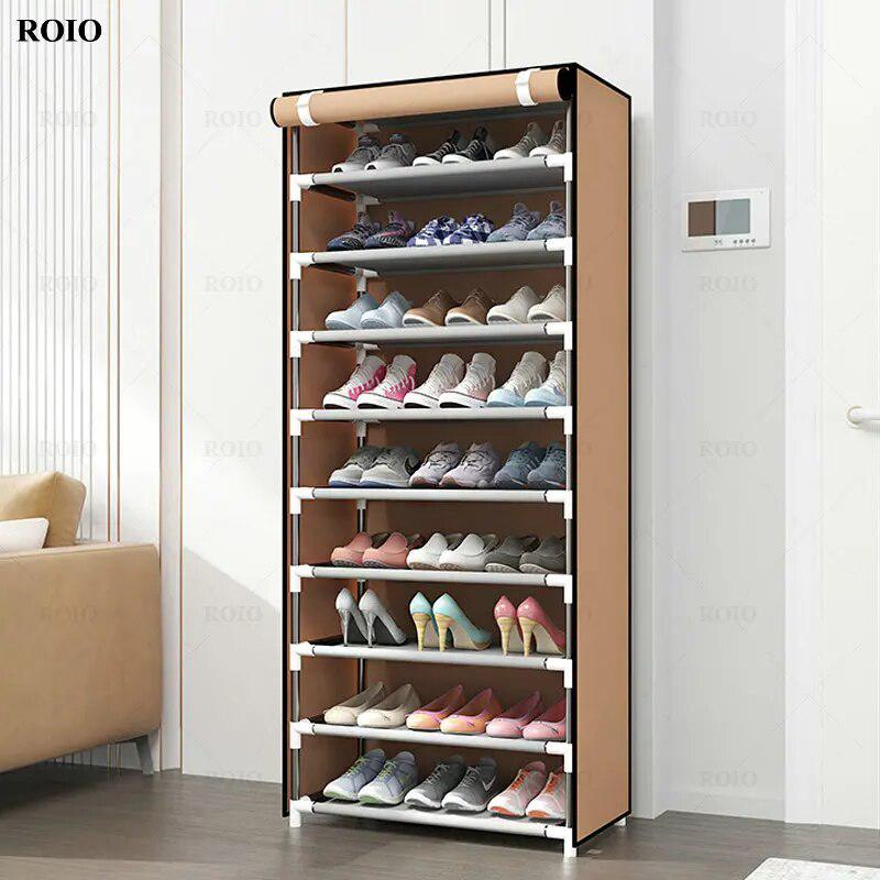 Simple Shoe Cabinet Dustproof Fabric Organizer-Shoe Racks & Organizers-Arlik interiors