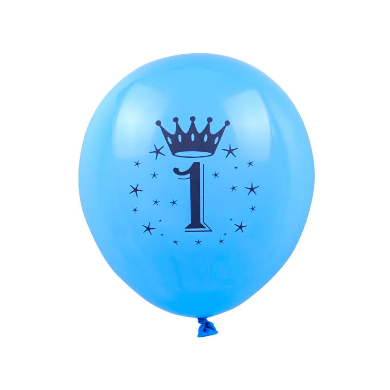 10pcs happy birthday balloons party decorations pink and blue balloons