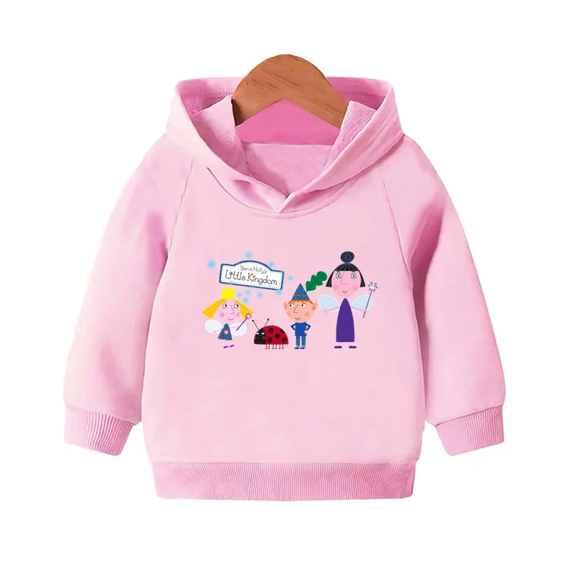 Kids Cartoon Print Pullover Hoodie