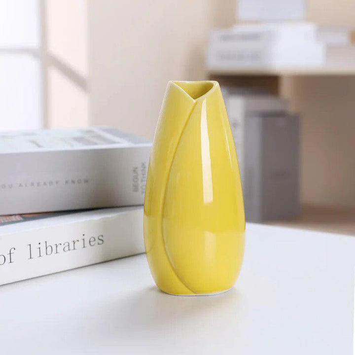 Colorful Ceramic Flower Vase-Vase-Arlik interiors