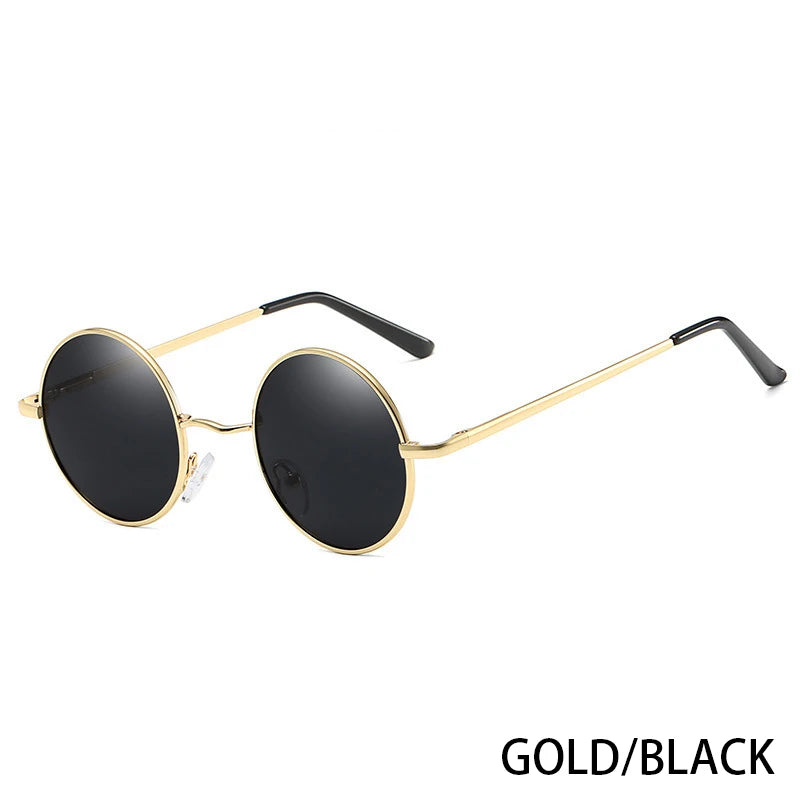 Retro Round Polarized Sunglasses | UV400 Metal Frame Unisex