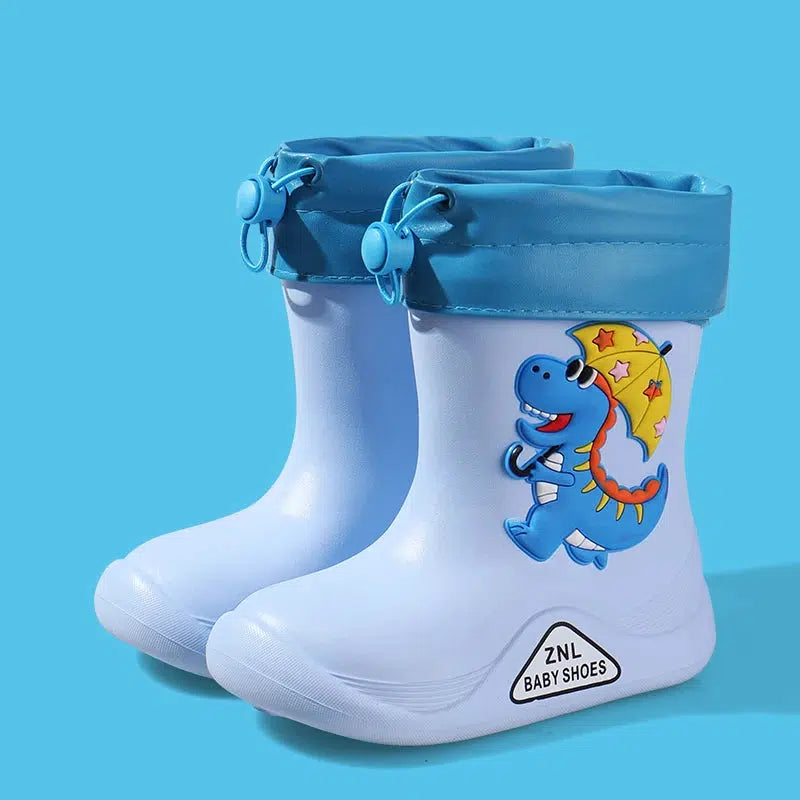 Removable Plush Rain Boots Toddler Waterproof Shoes-Shoes-Bennys Beauty World