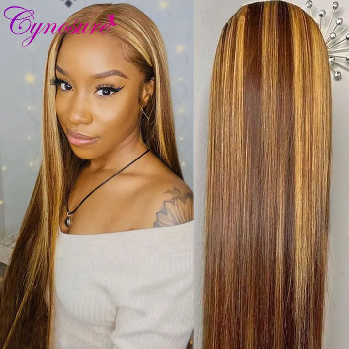 Cynosure Highlight Blonde Lace Front Human Hair Wigs