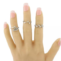 High Fashion Delicate Hollow Leaf Knuckle Rings BENNYS 