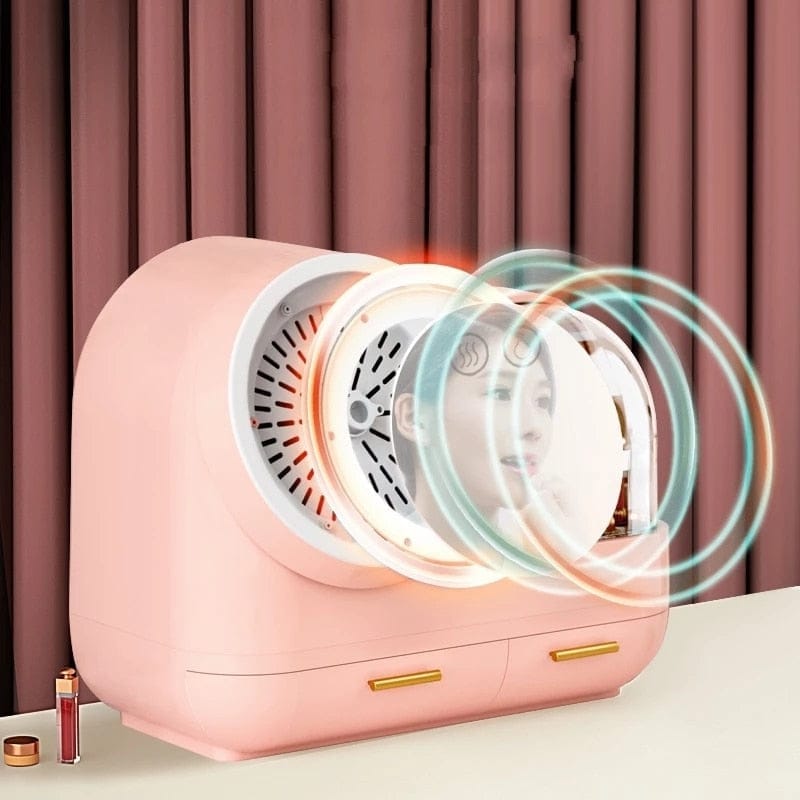 High Quality Makeup Storage Case LED Light With Fan Make Up Organizer BENNYS 