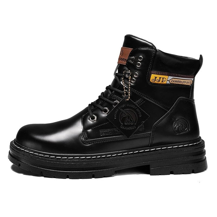 High Top Boots Men Leather Shoes Fashion Military Boots For Men BENNYS 