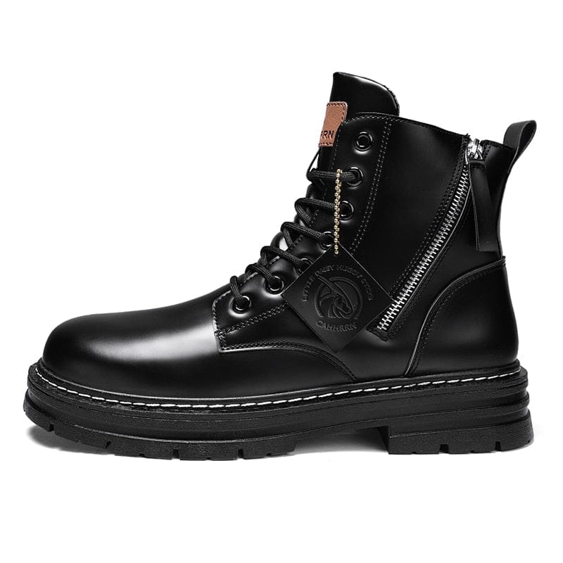 High Top Boots Men Leather Shoes Fashion Military Boots For Men BENNYS 